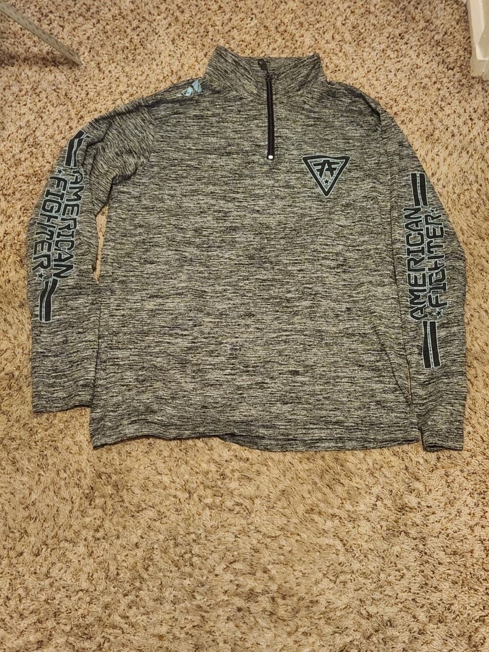 AMERICAN FIGHTER Men's Pullover Large HAWKINSVILLE Mock Neck Premium